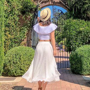 Babaton Marek Knit Top White